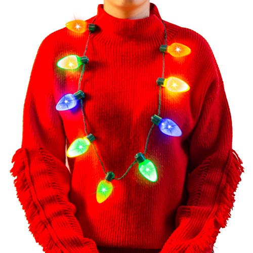 Christmas Light Necklace JOYIN Packs Christmas Necklace LED