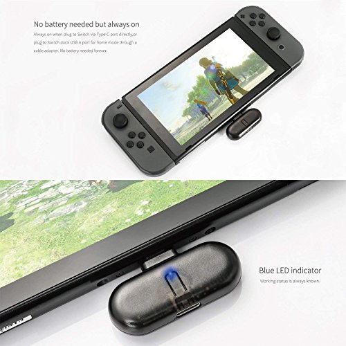 Gulikit Route+ Mini USB C Wireless Audio Adapter Bluetooth Transmitter aptX Low Latency Compatible Nintendo Switch, Wireless Gaming Headphones etc - Thumbnail 5