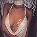 Women Body Chain, Gotd Fashion Rhinestone Bra Chain Sexy Harness Bikini Body Chain Women Jewelry (Silver)