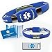 Waterproof Elite USB Silicone Medical ID Bracelet with 2 GB USB. Choose Your Color! (Blue)
