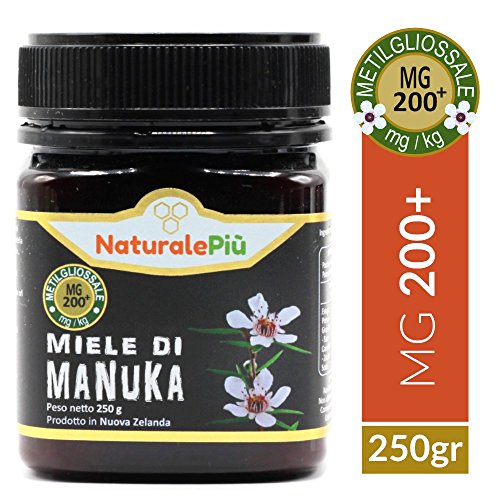 NaturalePiù Manuka-Honig 200+ MGO â 250g Manuka-Honig â Qualitätsprodukt hergestellt in Neuseeland â Von akkreditierten Laboratorien getestetes Methylglyoxal – Bild 3