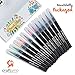 Craftamo Watercolor Brush Pens for Lettering, Painting, Coloring, Crafting & Calligraphy - 12 Premium Soft & Flexible, Real Brush Tipped Journaling Pens