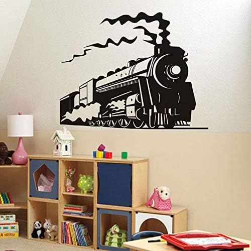 jiushizq Wall Sticker For Bedroom Art Mural Steam Train Vinyl Wall Decal Diy Kids Children Room Wall Decal 1 85x105 cm