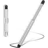 LIULANZ Stylus Pens with Pen Slot for Touch Screens, High Precision Capacitive Universal Stylus for iPad iPhone Tablets Samsung Galaxy All Touch Screen Devices (Transparency)