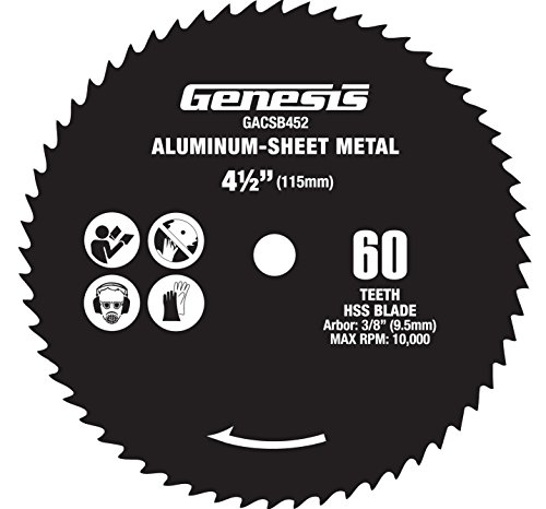Genesis GACSB452 4 1/2" 60-Teeth High Speed Steel Circular Saw Blade