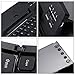 Amagoing Universal Portable Foldable Wireless Bluetooth Keyboard with Kickstand for IOS Andriod Windows Smartphone Tablet Black