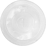 Karat C-KCL1045 PET Flat Lid, Fits 32 oz PP/Paper Cold Cup (Pack of 600)