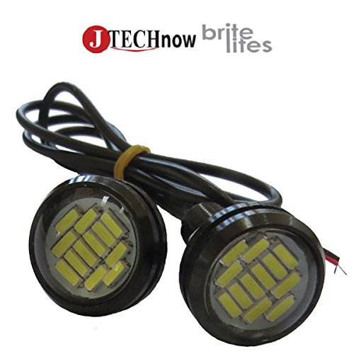 10X 15W Eagle Eye 12 SMD LED Car Backup Reverse Tail Daytime Running Light Bulb