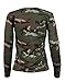 OQC Women's Camo Shirts Camouflage Print Choker V Neck Long Sleeve Lace Up Slim Tops Blouse