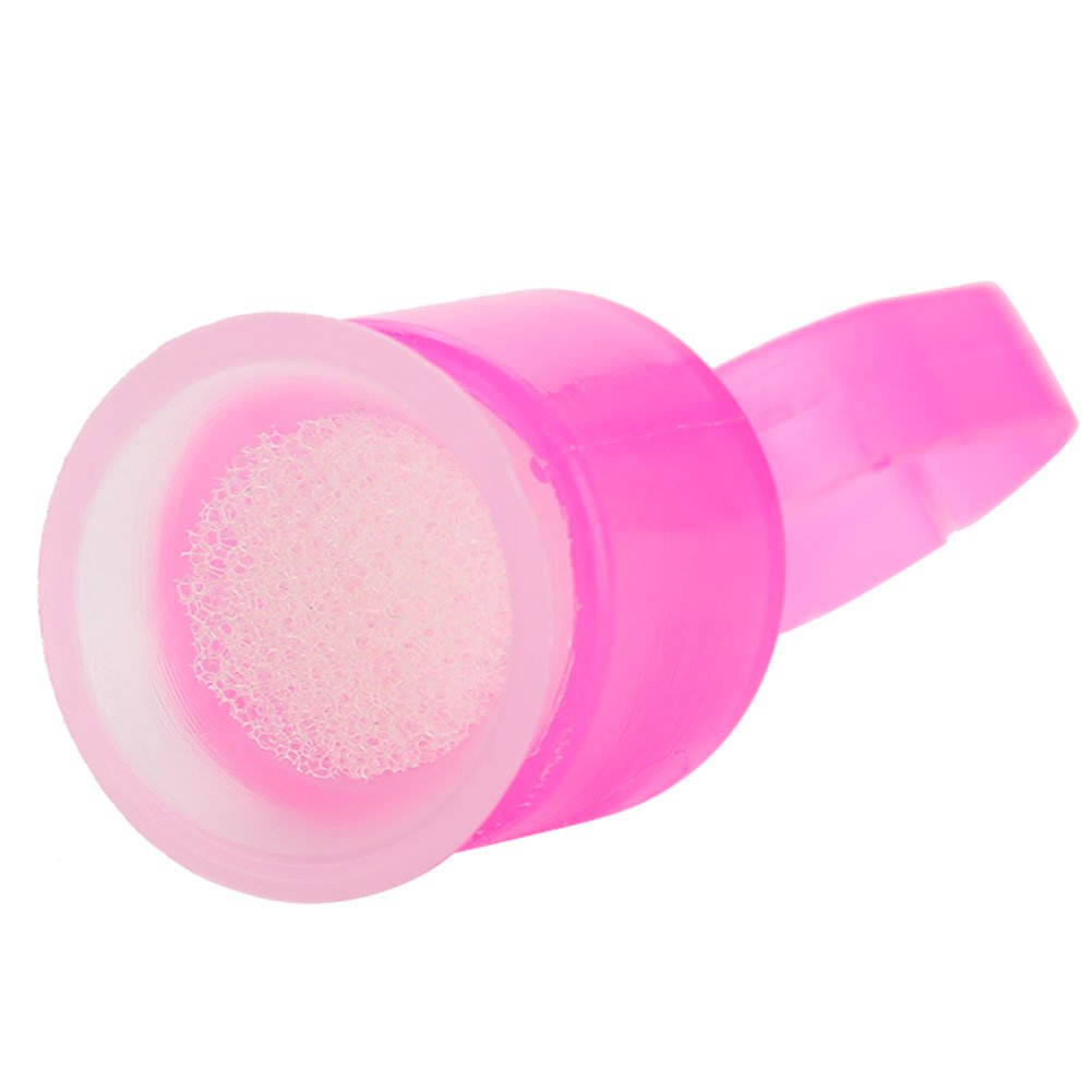 Disposable Tattoo Ink Ring Cups Pigment Holder With Sponge for Microblading Permanent Makeup Supplies(100Pcs-red)