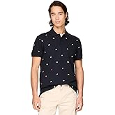 Tommy Hilfiger Mens Short Sleeve Polo Shirts in Regular Fit with Stretch and Organic Pique Cotton