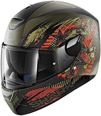 Shark Skwal Switch Rider Matt Green Anthracite Orange (M)