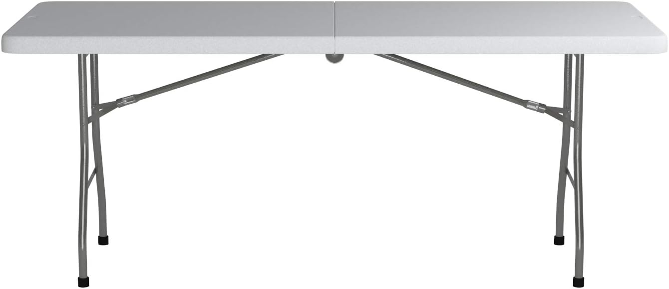 Office Star Resin Multipurpose Rectangle Table, 6-Feet, Center Folding : Kitchen & Dining