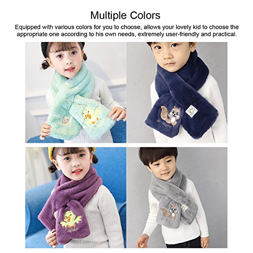 VBG VBIGER Warm Children Plush Scarf Thick Kids Winter Plush Shawl Soft Kids Muffler Wraps