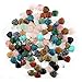 20pcs Heart Stone Pendant Healing Crystal Stone Meditation Chakra DIY Stone Random Color Gemstone Pendants for Necklace Earring Jewelry Making