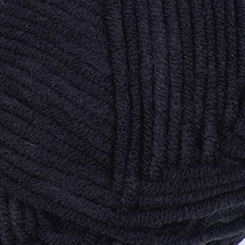 Yarnart Jeans Yarn, Amigurumi Cotton Yarn, Cotton Yarn Crocheting, Knitting Yarn, amigurumi Cotton Yarn, Turkish Yarn, 55% Cotton – 45% PAC (Poliacrylic) Color (53) Black