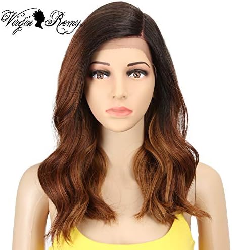 QVR Synthetic Curly Wigs 130% Density Lace Front Wigs for Women Heat Resistant Wigs Half Hand Tied ColorTT4/3427