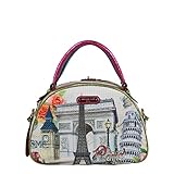 Nicole Lee Nicole Lee Europe Print Bowler Shoulder Bag, Europe, One Size