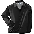 Augusta Activewear Nylon Coach's Jacket/Lined, Black, Medium