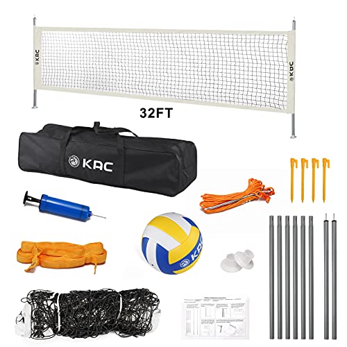 KAC Portable Volleyball Sets, Outdoor Volleyball Net System for Outdoor