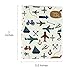 Edian Small Photo Album Baby Journal Album 4x6 Inches with Baby Belly Stickers (Aircraft, Cloth Cover)