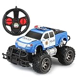Joyin Toy RC Remote Control Police Car Monster Truck Radio Control Kids Police Toy Cars