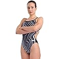 ARENA Performance Marbled Women's Swimsuit Challenge Back One Piece MaxLife Pool Training Bathing Suit Sports Swimwear