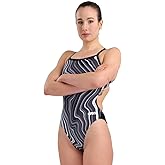 Arena Womens Arena Performance Women's Marbled Challenge Back Swimsuit