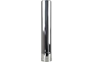 Winnerwell 2.5" Extra Chimney Pipe for Woodlander & Nomad 1G M-Sized Wood Stoves, Stainless Steel Flue Extension Pipe for Ten