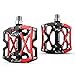 LX LERMX Bike Pedals, Universal Mountain Bicycle Pedals Platform Cycling Ultra Sealed Bearing Aluminum Alloy Flat Pedals 9/16