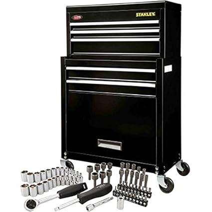 Amazon Com Stanley 5 Drawer Rolling Tool Chest With Bonus 68