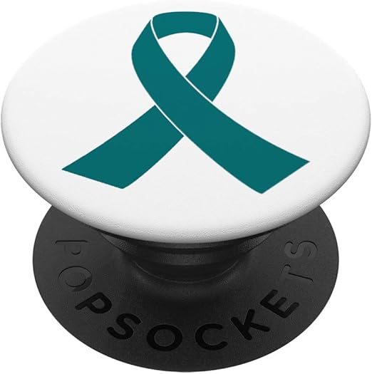Amazon Com Ovarian Cancer Ribbon Popsockets Popgrip Swappable Grip For Phones Tablets