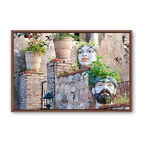 Framed Rural Landscape Photography Home Artwork for Living Room Bedroom