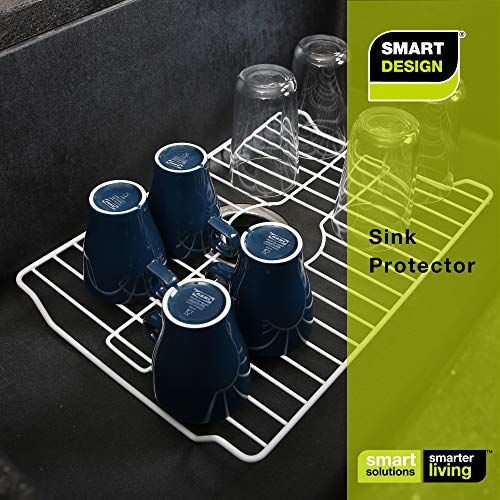 Smart Design Sink Protector Large Steel Wire Frame Rust Resistant