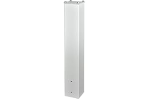 Mail Boss 7128, 27" Surface Mount Mailbox Post for Sidewalk and Street curbside Installation, Cream White