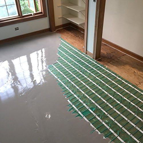 WarmlyYours Heated Floor System 25 sqft - Electric Heated Floor Mat for Fast, Even Warmth Under Tile, Stone – Ideal for Bathroom - 1.5x17 ft 240V (TempZone Flex)