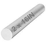 2" 6061 T651 Solid Aluminum Round Rod 16" Long