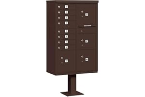 Salsbury Industries 3306BRZ-U 8 A Size Doors-Type VI-USPS Access Cluster Box Unit Bronze