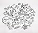 Yueton 100 Gram (Approx 80pcs) Assorted DIY Antique Charms Pendant for Crafting, Jewelry Making Accessory (Silver)