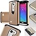 LG Power Case, LG Leon LTE Case, SOGA® Hybrid Astro Armor Cover Protector Case for LG Power L22C (Straight Talk) / Leon LTE C40 (Metro PCS, T-Mobile) / Destiny L21G (Tracfone) - Gold / Black [SWD82]