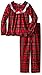 Komar Kids Girls' Holiday Plaid Coat Set