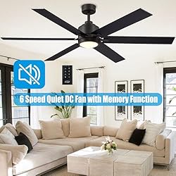 60 Inch Ceiling Fans with Remote, DC Motor