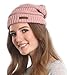 Brook + Bay Cable Knit Multicolored Beanie Stay Warm & Stylish This Winter - Thick, Soft & Chunky Beanie Hats for Women & Men - Serious Beanies for Serious Style
