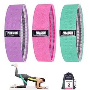 Resistance-Bands-Set-WomenMen-Fabric-Exercise-Booty-Bands-for-Legs-Butt-Non-Slip-Elastic-Fitness-Workout-Bands-for-Home-GymSquatsGluteHipPilates-and-Yoga-Training Resistance Bands Set Women/Men, Fabric Exercise Booty Bands for Legs & Butt, Non-Slip Elastic Fitness Workout Bands for…