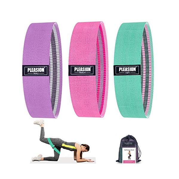 Resistance-Bands-Set-WomenMen-Fabric-Exercise-Booty-Bands-for-Legs-Butt-Non-Slip-Elastic-Fitness-Workout-Bands-for-Home-GymSquatsGluteHipPilates-and-Yoga-Training Resistance Bands Set Women/Men, Fabric Exercise Booty Bands for Legs & Butt, Non-Slip Elastic Fitness Workout Bands for…