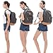 Unisex Lightweight Canvas College Backpacks Travel Hiking Laptop Backpack Rucksack Schoolbags School Book bag Daypack (Black Washed)