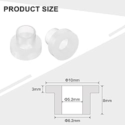 uxcell 24pcs Flanged Sleeve Bearings Plastic