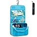 Cocoly Portable Hanging Toiletry Bag Travel Organizer Cosmetic Bag for Women Makeup or Men Shaving Kit with Hanging Hook
