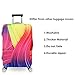 Fvstar Washable Print Luggage Cover Spandex Suitcase Cove Protective Zipper Carry On Covers (M, Colorful 22)