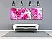 Amoy Art - The butterfly with Pink Rose Flowers Modern Canvas Prints Stretched Artwork Abstract Pictures to Photo Paintings on Canvas Wall Art for Home Decorations Room Decor